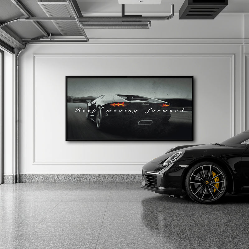 Lamborghini Aventador Wall Art Motivational Supercar Canvas