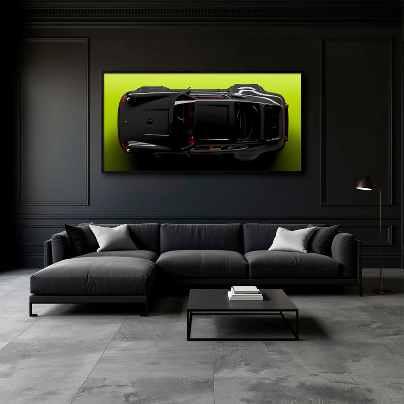 Porsche 911 Greenline Shadow Wall Art
