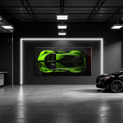 Bugatti Neon Charge Wall Art