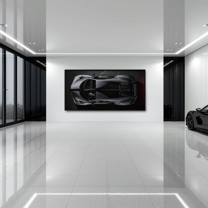 Bugatti Silver Phantom Wall Art