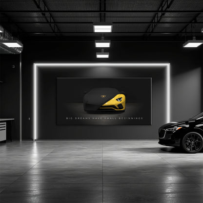 Lamborghini Wall Art Motivational Canvas Print