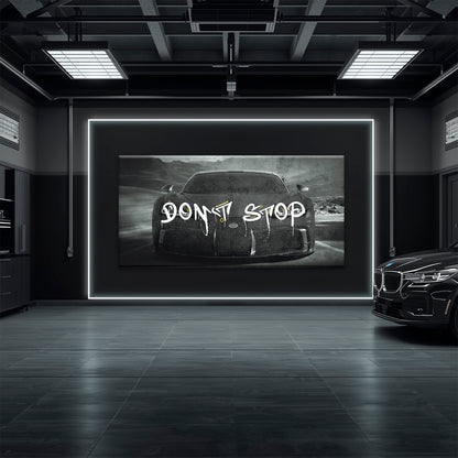 Bugatti Don’t Stop Motivational Wall Art