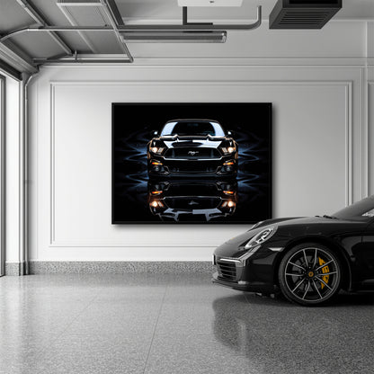 Ford Mustang Blue Phantom Wall Art