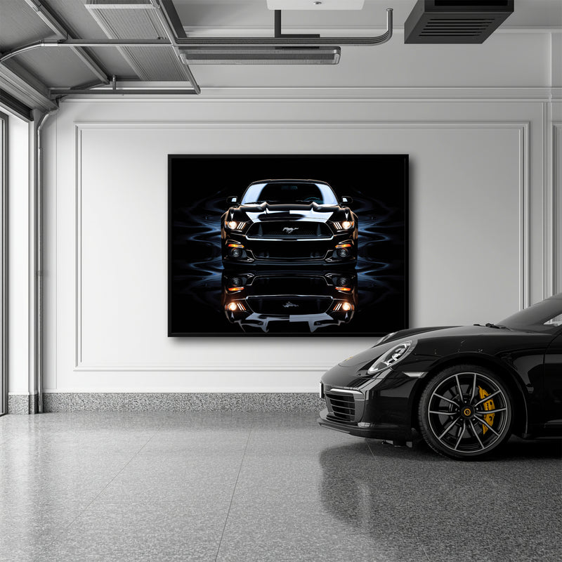 Ford Mustang Blue Phantom Wall Art