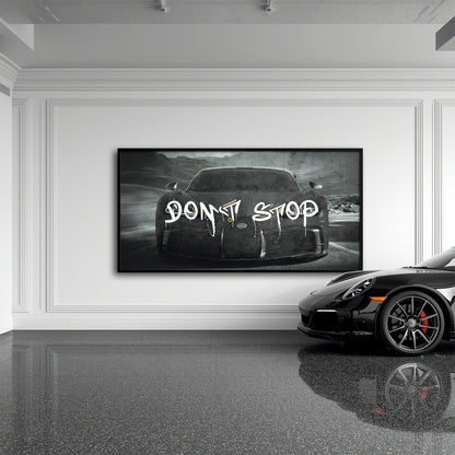 Bugatti Don’t Stop Motivational Wall Art