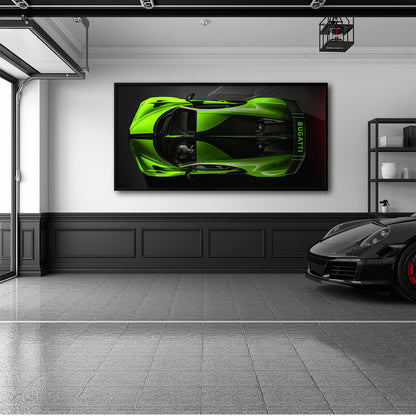 Bugatti Neon Charge Wall Art