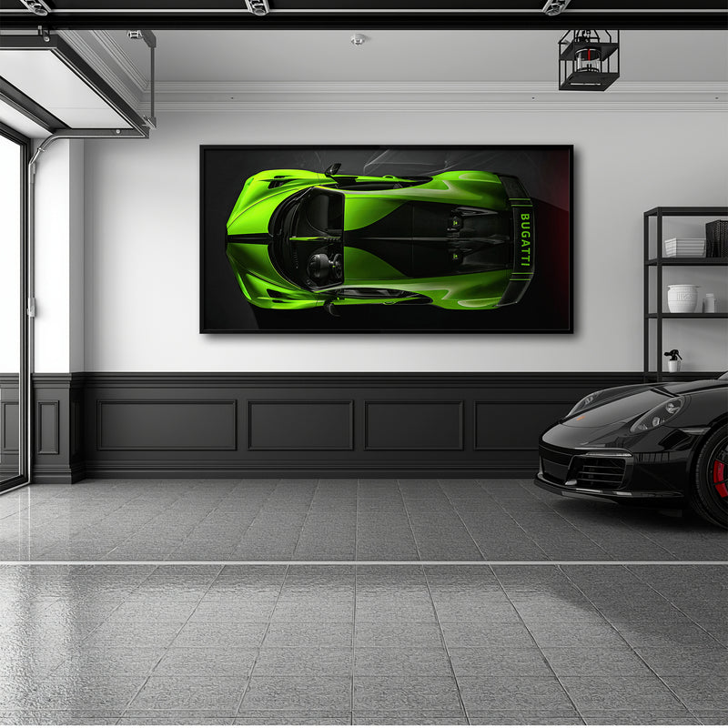 Bugatti Neon Charge Wall Art