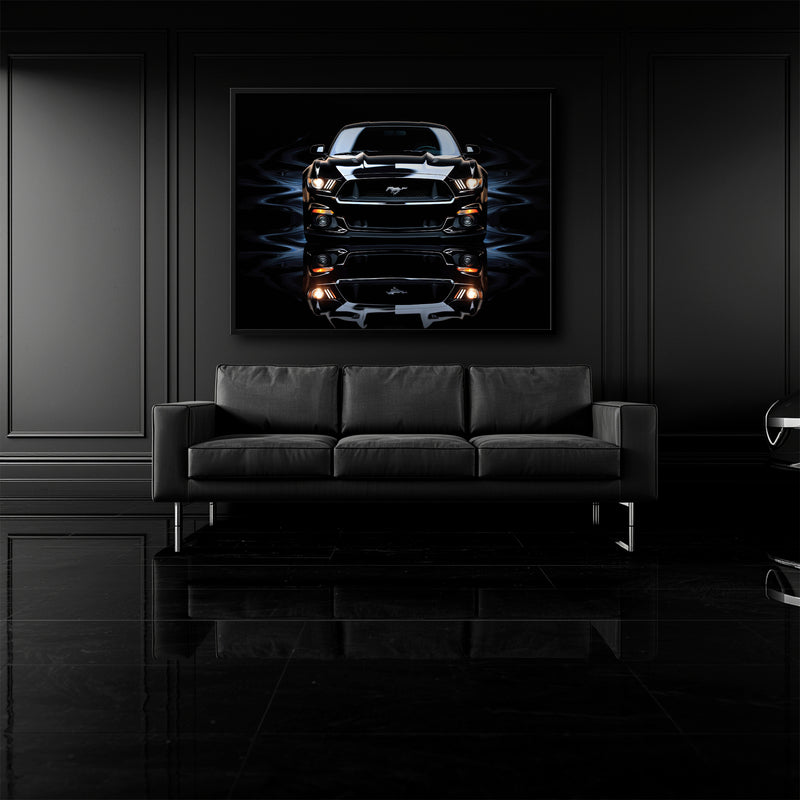 Ford Mustang Blue Phantom Wall Art