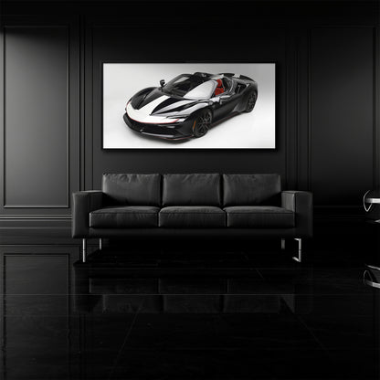 Ferrari SF90 Spider Wall Art Supercar Canvas Print