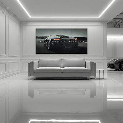 Lamborghini Aventador Wall Art Motivational Supercar Canvas