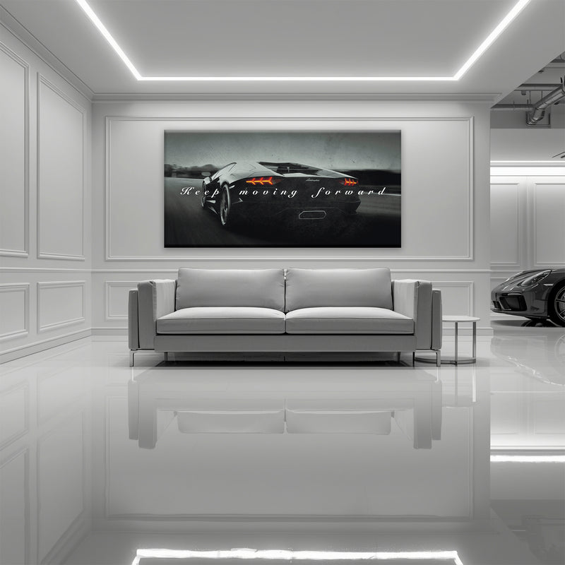 Lamborghini Aventador Wall Art Motivational Supercar Canvas