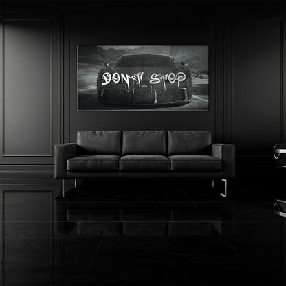 Bugatti Don’t Stop Motivational Wall Art