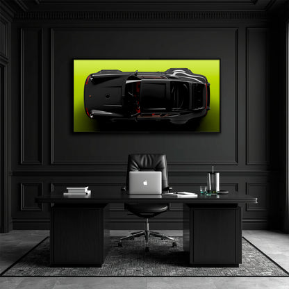 Porsche 911 Greenline Shadow Wall Art