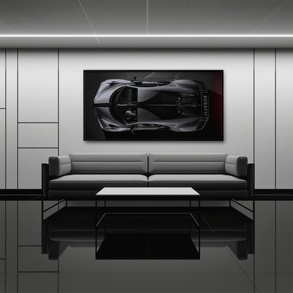 Bugatti Silver Phantom Wall Art