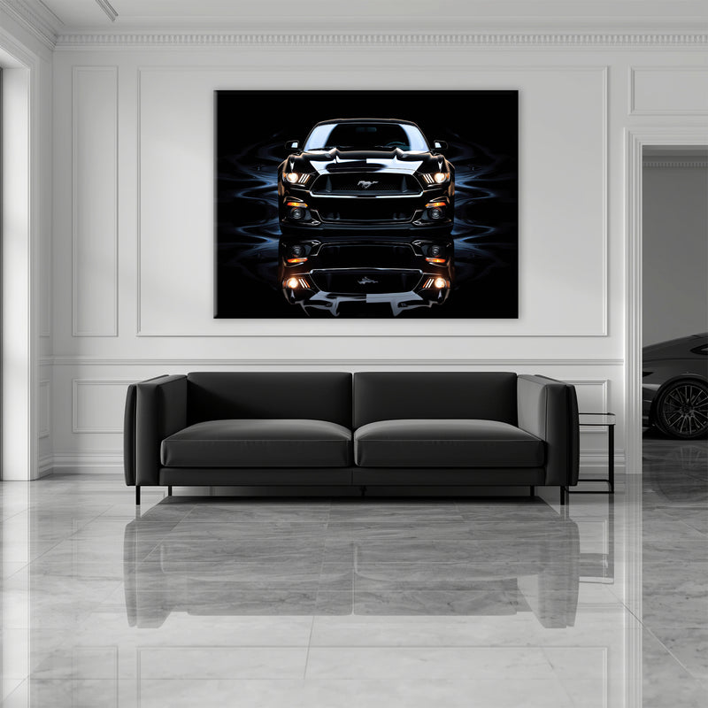 Ford Mustang Blue Phantom Wall Art