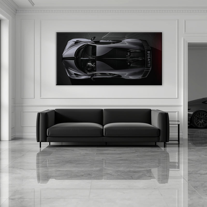 Bugatti Silver Phantom Wall Art