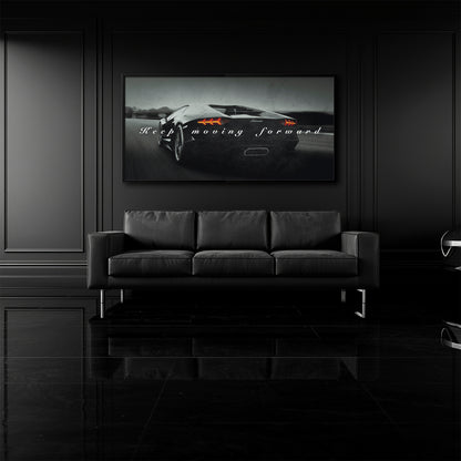Lamborghini Aventador Wall Art Motivational Supercar Canvas