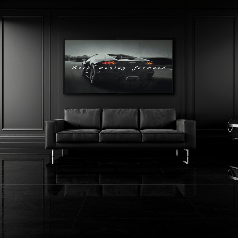 Lamborghini Aventador Wall Art Motivational Supercar Canvas
