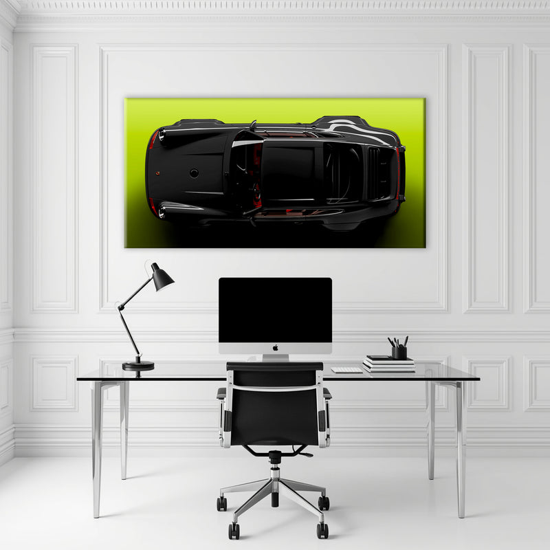 Porsche 911 Greenline Shadow Wall Art