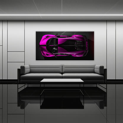 Pink Bugatti Magenta Strike Wall Art