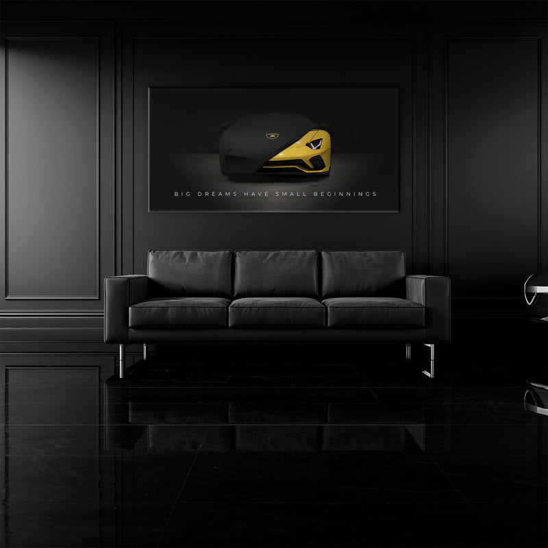 Lamborghini Wall Art Motivational Canvas Print
