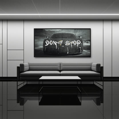 Bugatti Don’t Stop Motivational Wall Art