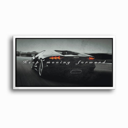 Lamborghini Aventador Wall Art Motivational Supercar Canvas