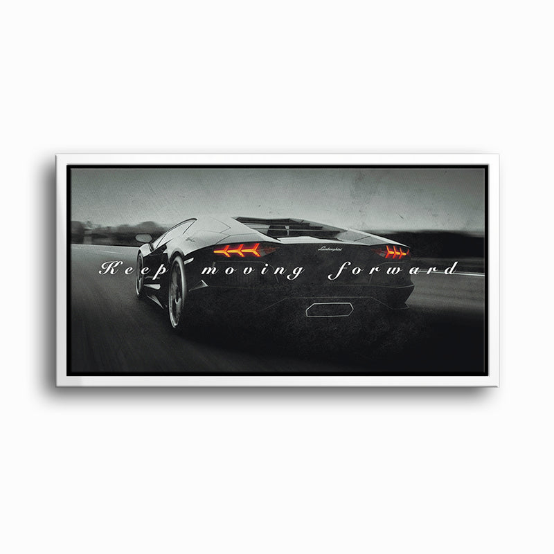 Lamborghini Aventador Wall Art Motivational Supercar Canvas