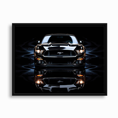 Ford Mustang Blue Phantom Wall Art