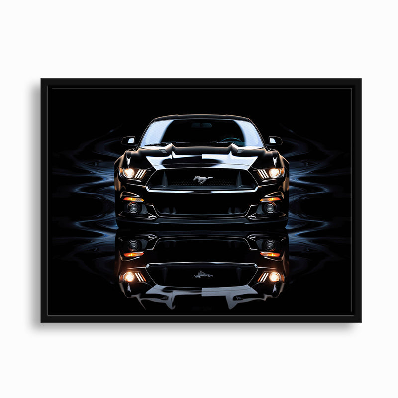 Ford Mustang Blue Phantom Wall Art