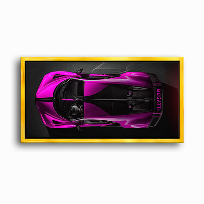 Pink Bugatti Magenta Strike Wall Art