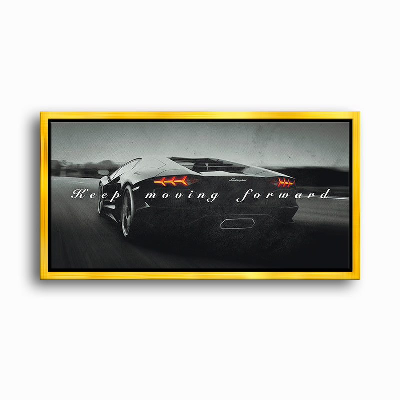 Lamborghini Aventador Wall Art Motivational Supercar Canvas