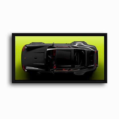 Porsche 911 Greenline Shadow Wall Art
