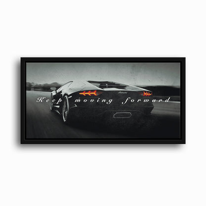 Lamborghini Aventador Wall Art Motivational Supercar Canvas
