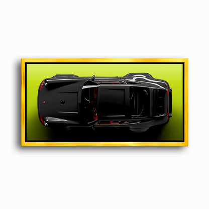 Porsche 911 Greenline Shadow Wall Art