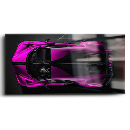 Pink Bugatti Magenta Strike Wall Art