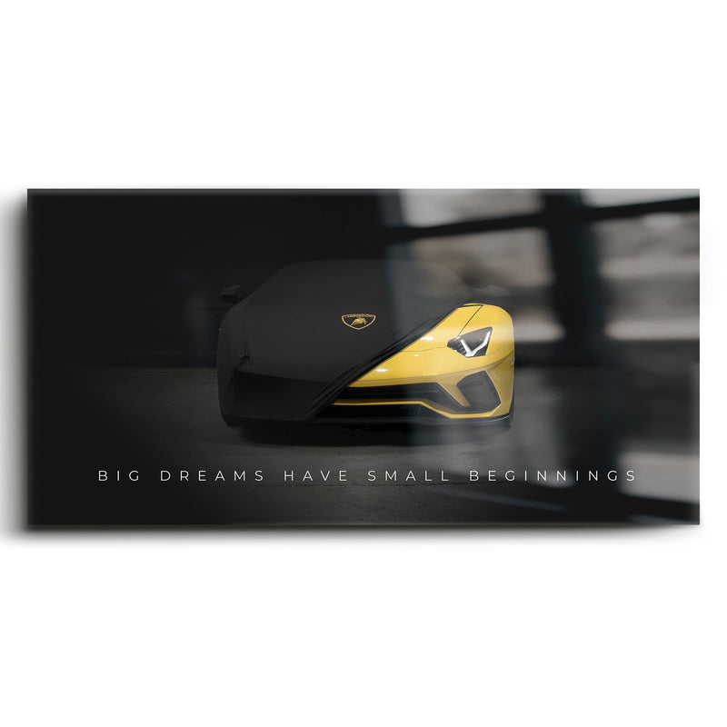 Lamborghini Wall Art Motivational Canvas Print