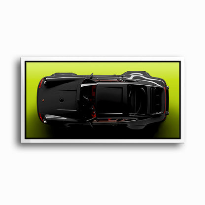 Porsche 911 Greenline Shadow Wall Art