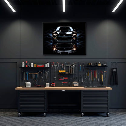 Ford Mustang Blue Phantom Wall Art