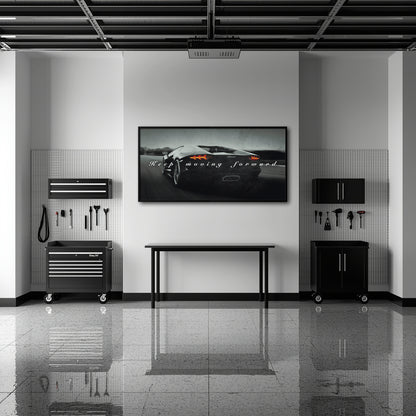 Lamborghini Aventador Wall Art Motivational Supercar Canvas