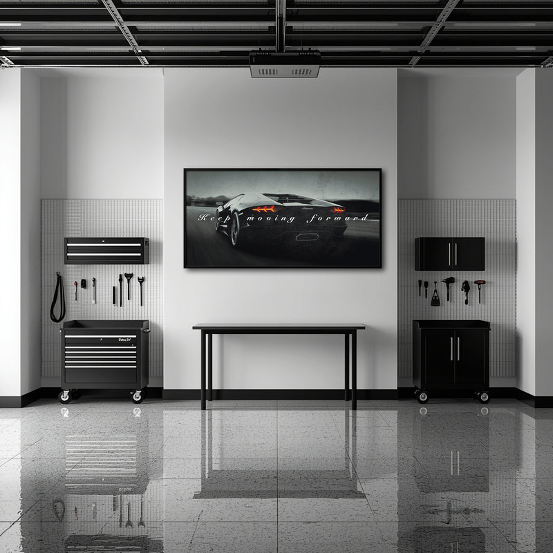 Lamborghini Aventador Wall Art Motivational Supercar Canvas