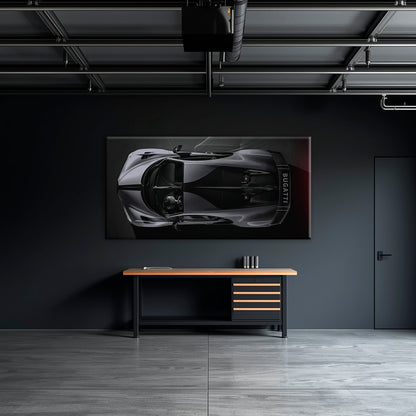 Bugatti Silver Phantom Wall Art