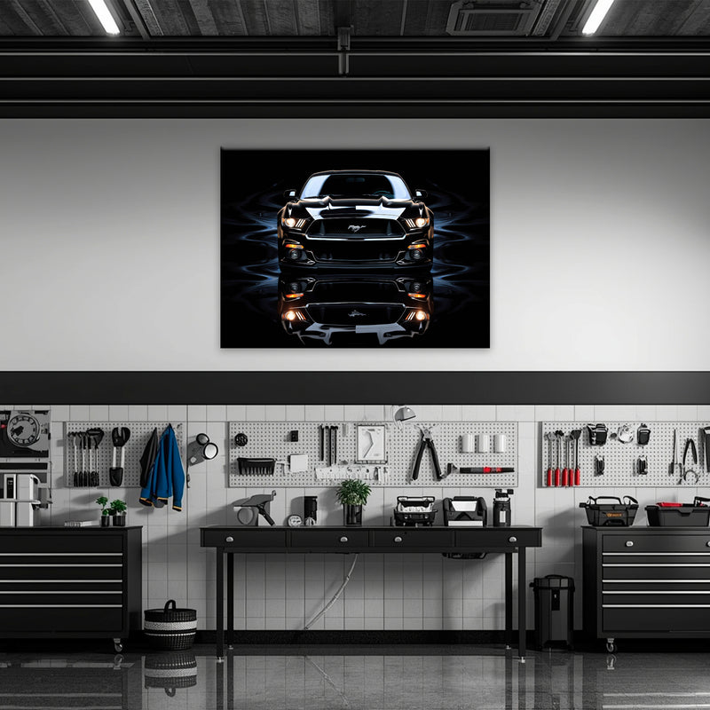 Ford Mustang Blue Phantom Wall Art