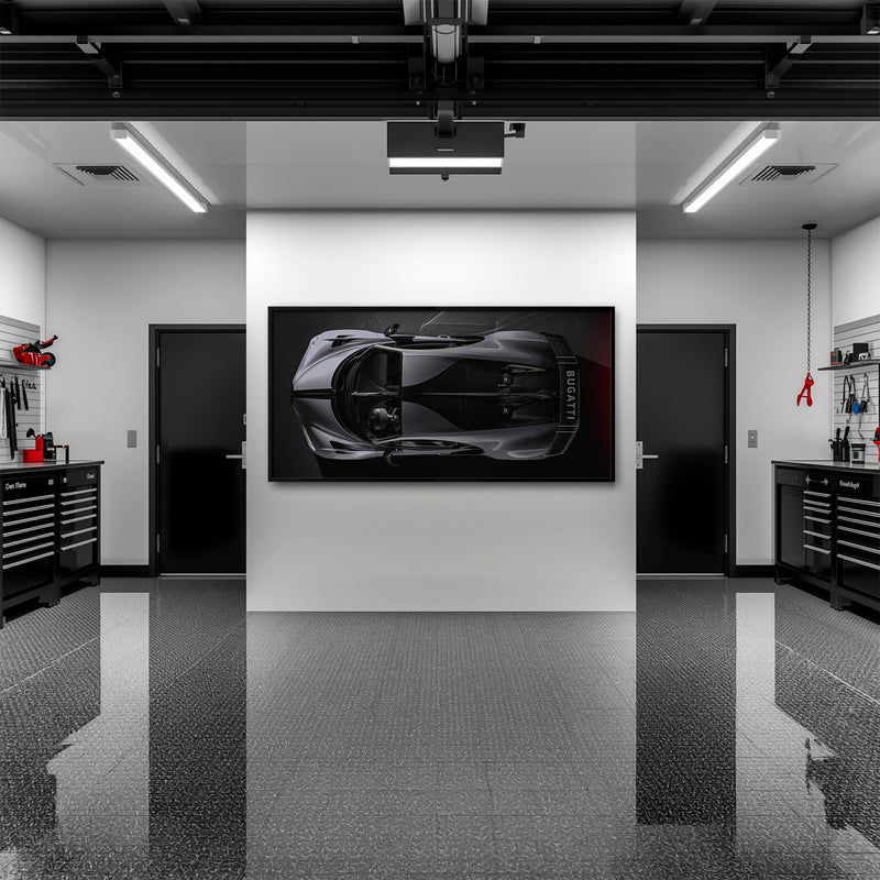 Bugatti Silver Phantom Wall Art