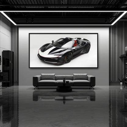 Ferrari SF90 Spider Wall Art Supercar Canvas Print