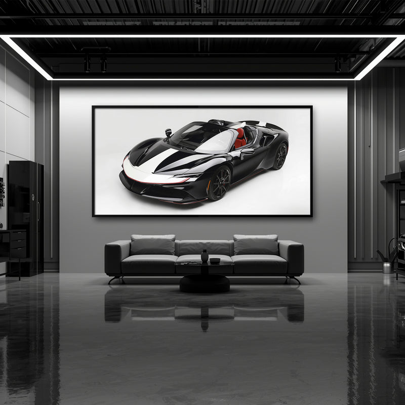 Ferrari SF90 Spider Wall Art Supercar Canvas Print