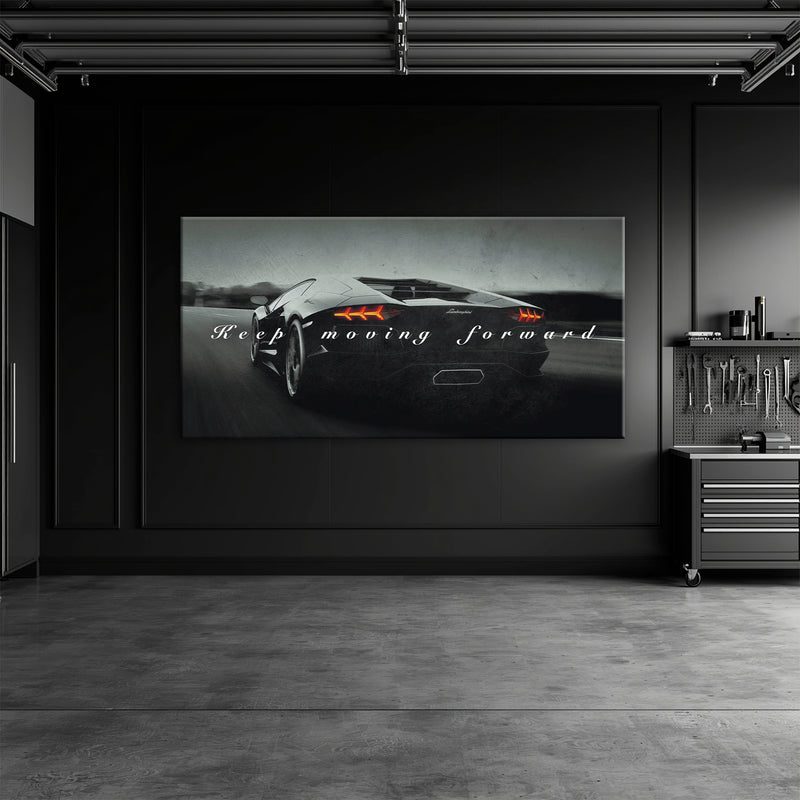 Lamborghini Aventador Wall Art Motivational Supercar Canvas