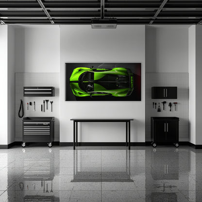 Bugatti Neon Charge Wall Art