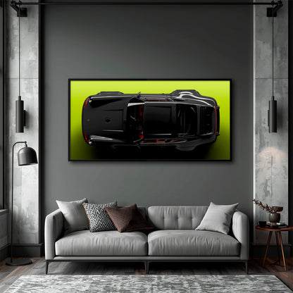 Porsche 911 Greenline Shadow Wall Art