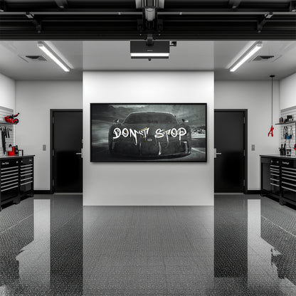 Bugatti Don’t Stop Motivational Wall Art